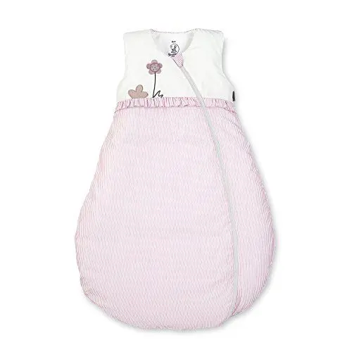 Produktbild: Sterntaler Schlafsack für Kleinkinder, Ganzjährig, Wärmeregulierung, Reißverschluss, Größe: 90, Emmi Girl, Weiß/Rosa