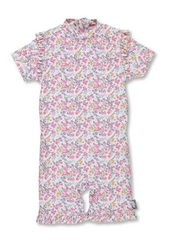 Produktbild: Sterntaler Schwimmanzug Blumen - Schwimmanzug mit UV -Schutz und Reißverschluss - Badeanzüge für Mädchen, UV -Schutz 50+ mit bunten Blümchen- ecru, 110