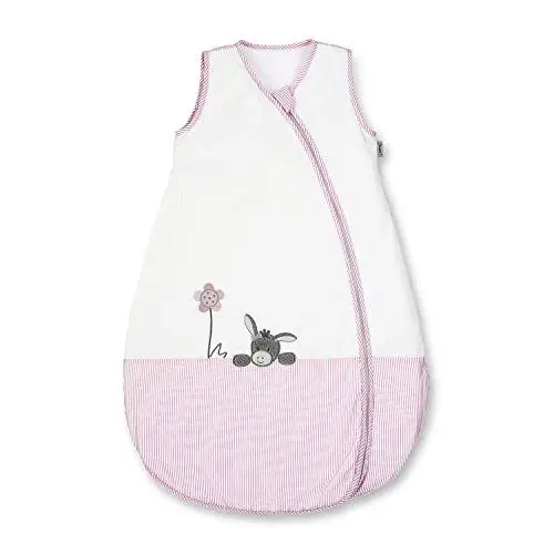 Produktbild: Sterntaler Sommer-Schlafsack für Kleinkinder, Reißverschluss, Größe: 70, Emmi Girl, Weiß/Rosa