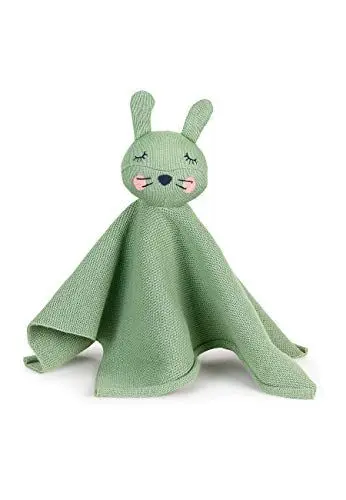 Produktbild: Sterntaler Stay true to nature Strick-Schmusetuch Hase Kinni, Für Babys ab dem 1. Monat, Größe M, 30 x 13 cm, Hellgrün