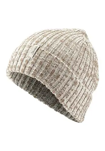 Produktbild: Sterntaler Strickmütze auch weichem Melange Garn - Unisex Beanie im Rippenstrick - Wintermütze mit Umschlag - Kinder Mütze - braun, 55