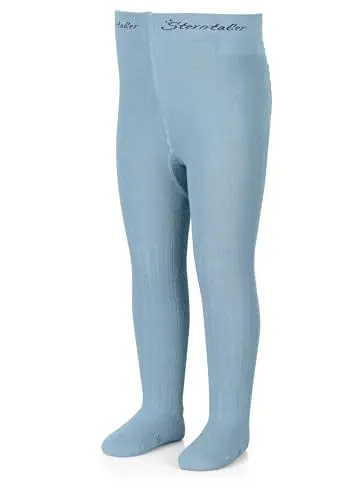 Produktbild: Sterntaler Strumpfhose Rippenmuster - Kinderstrumpfhosen mit Muster - Strumpfhose Jungen mit elastischem Bund für bequemen Halt - Komfortable Strumpfhose vielseitig zu kombinieren - graublau, 104