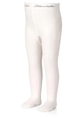 Produktbild: Sterntaler Strumpfhose Rippenmuster - Kinderstrumpfhosen mit Rippenmuster - Unisex Strumpfhose mit elastischem Bund für bequemen Halt - Komfortable Strumpfhose vielseitig zu kombinieren - ecru, 68
