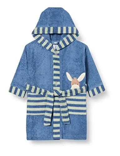 Produktbild: Sterntaler Unisex Baby Bademantel Emmilius,mittelblau,86/92 EU