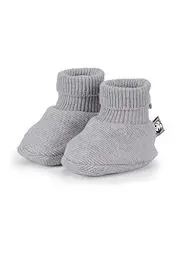 Produktbild: Sterntaler Unisex Baby Gots Strick-schuh, Hellgrau Mel, 15/16 EU