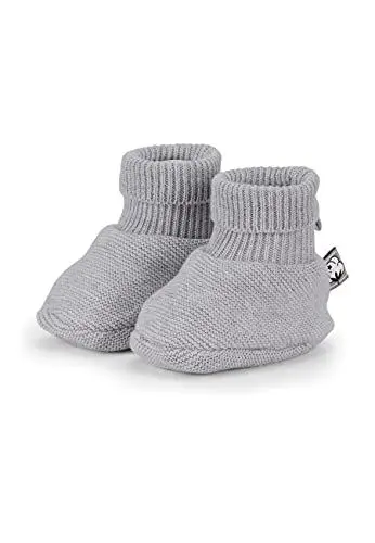 Produktbild: Sterntaler Unisex Baby Gots Strick-schuh, Hellgrau Mel, 15/16 EU