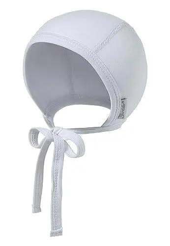 Produktbild: Sterntaler OCS Baby Mütze uni - Weiche Erstlingsmütze aus Singlejersey (Bio) - hautsympathische Unisex Neugeborenen Mütze zum Binden - Frühchen Kleidung - weiß, Größe 33