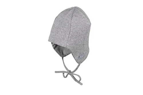 Produktbild: Sterntaler Unisex Strickmütze mit Bindebändern, Alter: 12-18 Monate, Größe: 49, Grau (Silber Melange)