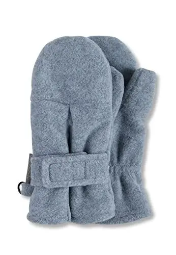 Produktbild: Sterntaler Unisex Kinder Fäustlinge mit Daumen aus Microfleece, Elastischer Einsatz und Klettverschluss, Blau, 1