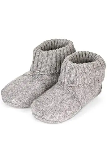 Produktbild: Sterntaler Unisex Kinder Hausschuhe Baby Hausschuh Uni, Rauchgrau, 19/20 EU
