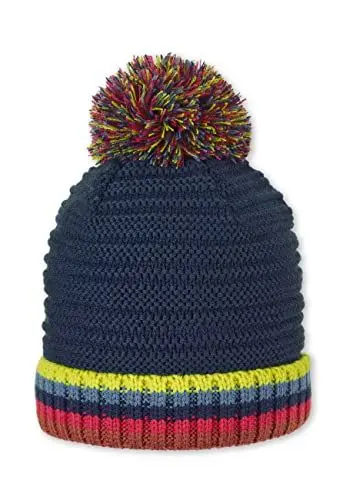 Produktbild: Sterntaler Unisex Kinder Mütze Baby Bommelstrickmütze Umschlag, marine, 51