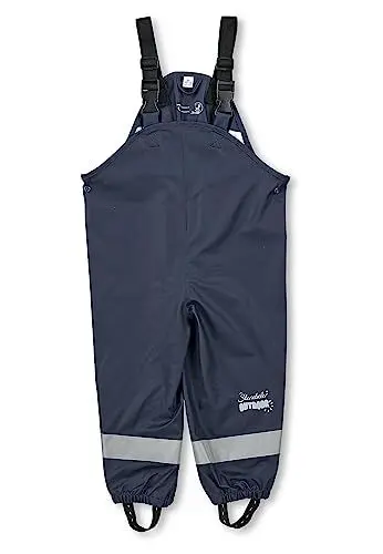 Produktbild: Sterntaler Regenhose ungefüttert uni - Kinder Regenhose wasserdicht - Jungen Matsch- und Buddelhose mit verschweißten Nähten und elastischen Hosenträgern - Regenbekleidung - marine, Größe 104