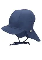 Produktbild: Sterntaler Schirmmütze Nacken - Unisex Baby- und Kinder Mütze mit Nackenschutz und einsteckbaren Ohrenklappen - UV-Schutz 50+ Sommermütze zum Binden - Popeline (Bio) Kopfbedeckung - blau, Größe 51