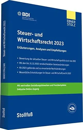 Produktbild: Steuer- und Wirtschaftsrecht 2023: Erläuterungen, Analysen und Empfehlungen (Stollfuss-Ratgeber)