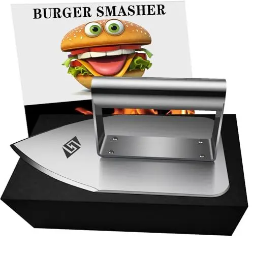 Produktbild: STEVEN-BULL S Smash Burgerpresse, Edelstahl Burger Smasher, Lustige Burgerpresse, Männer Geschenke,Papa Geschenk