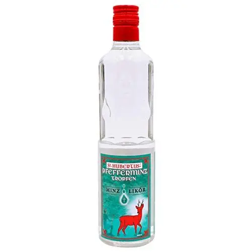 Produktbild: St.Hubertus-Tropfen Pfefferminz - Minz-Likör (1 x 0.5 l)