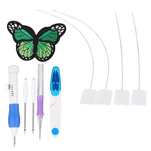 Produktbild: Stickerei Punch Needle Pen Set Magic Embroidery Pen Set Stickerei Starter Kit Stickerei Stitching Craft Tool, Embroidery Pen Stitching Craft Tool Set