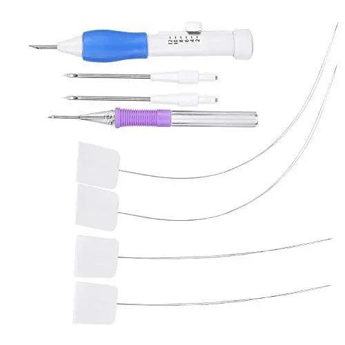 Produktbild: Stickerei Starter kit, Stickgarnituren Verstellbare Garnstanznadel Punch Needle, Stickerei Punsch Nadel Stickerei Stift Kit Stickset Nadel Punch mit Anleitung Stickerei Nähgarn Werkzeug