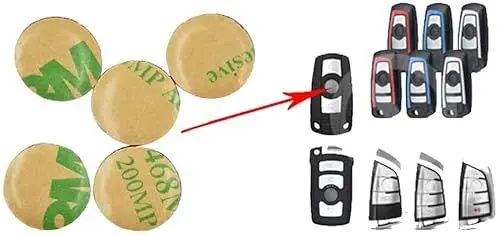Produktbild: Stickerloveshop Schlüssel Emblem 10 Stück 11 mm Logo Badge Aufkleber Performance M Selbstklebend Alu Schlüsselemblem Abzeichen