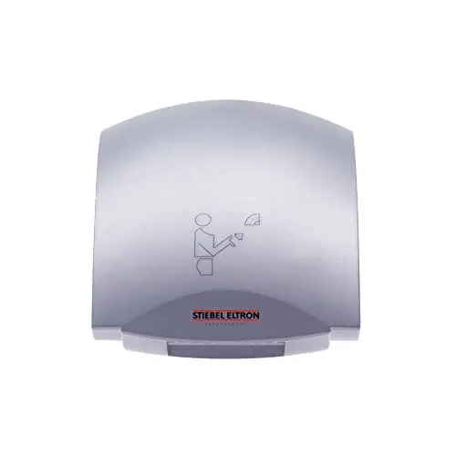 Produktbild: STIEBEL ELTRON Händetrockern HTT 5 SM, Warmluft, kurze Trocknungsdauer, geräuscharm, berührungslos, Aluminium-Druckgehäuse, silber-metallic, 182053