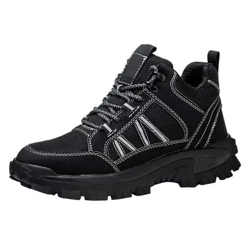Produktbild: Stiefel Herren Arbeitsschutzschuhe Anti-Punktur Arbeitsschuhe Fashion Outdoor Boots rutschfest Kletterschuhe Bequeme Trekkingschuhe Wanderhalbschuhe Atmungsaktive Stiefeletten Freizeitschuhe