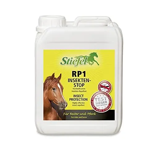 Produktbild: Stiefel RP1 Insekten-Stop Spray 2500ml Kanister Insektenschutz für Pferd & Reiter ohne Alkohol geruchsarm hautfreundlich Sensible Pferde Icaridin