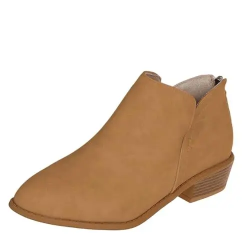 Produktbild: Stiefeletten Damen, cowboystiefel bootsfender Damen Stiefeletten mit Absatz Damen Boots Weite h Herbst Stiefeletten Damen Stiefel 38 Boots schwarz Damen mädchen Winterschuhe