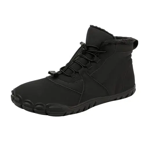 Produktbild: Stiefeletten Schwarz Damen Breite FüßE Schuhe Sportschuhe Modische Schwimmschuhe Watschuhe Atmungsaktiv Leichte Rutschfeste Bequeme Schuhe Damen Winterschuhe GefüTtert Gothic Stiefel Damen (Black, 40)