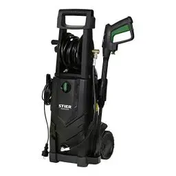 Produktbild: STIER Hochdruckreiniger SDR-160, 2200 W, max. Druck 165 bar, max. Fördermenge 492 l/h, Mit Schlauchtrommel, 10 Meter Arbeitradius, 5 Meter Schlauch, 2x Düsen, Terrassenreiniger für Auto, Terasse