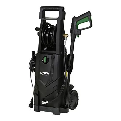 Produktbild: STIER Hochdruckreiniger SDR-160, 2200 W, max. Druck 165 bar, max. Fördermenge 492 l/h, Mit Schlauchtrommel, 10 Meter Arbeitradius, 5 Meter Schlauch, 2x Düsen, Terrassenreiniger für Auto, Terasse