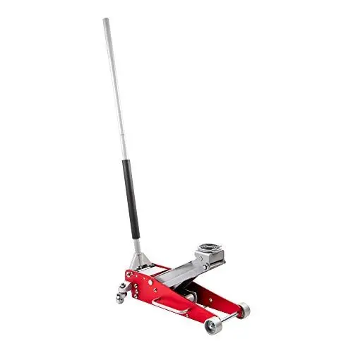 Produktbild: STIER Hydraulik Rangier-Wagenheber, belastbar mit 2,5 Tonnen, Autowagenheber, aus Aluminium, sehr geringe Unterfahrtiefe, Autoheber mit Doppelkolben, Gewicht 26 kg, max. Hubhöhe 465 mm