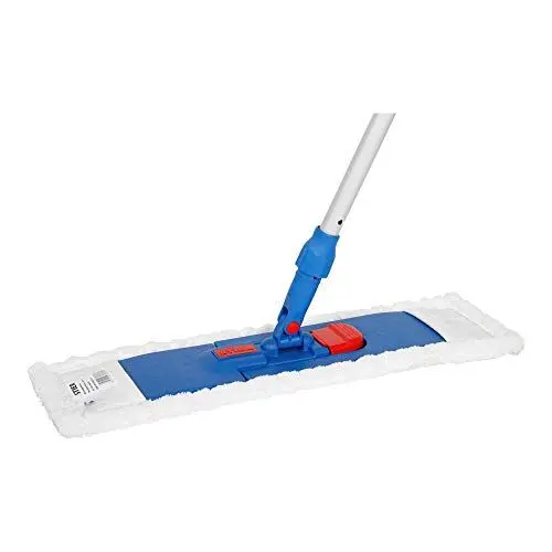 Produktbild: STIER Wischmopp Set, inkl. 1x STIER Moppbezug, STIER 140cm Alumiumstiel und STIER Klapphalter, 50cm Breite, Bodenwischer, für alle Bodenarten, ideal für Dielen, Fliesen und Laminat
