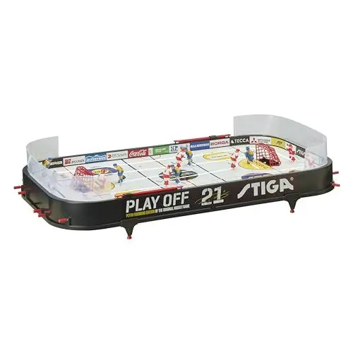 Produktbild: STIGA Eishockey Tischspiel Playoff 21 Hockey Spiel für Kinder und Erwachsene - Schweden-Kanada