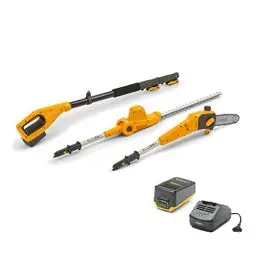 Produktbild: STIGA Multitool MT 100e Kit, Heckenschere und Baumschere mit Teleskopauszug, Für große Höhen und einfaches, schnelles Arbeiten, Inkl. Akku und Ladegerät