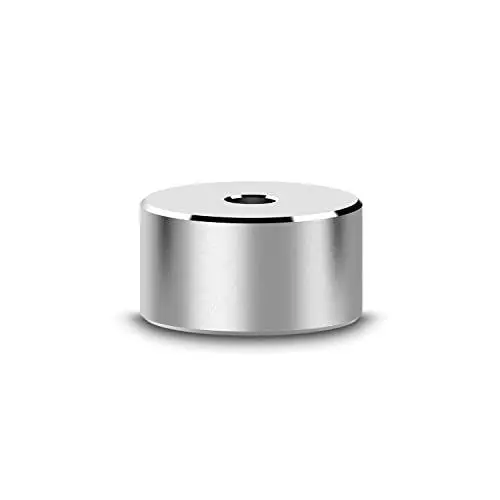 Produktbild: stilform 200055 Base Stifthalter Stahl – rund, elegant – für 1x Füller, Kugelschreiber oder Gelroller – Silver – Silber