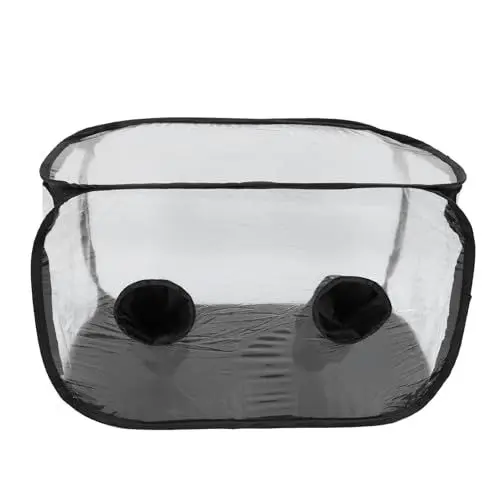 Produktbild: Still Air Box, Faltbares, Tragbares PVC-Pop-Up-Pilzzuchtzelt mit Handschuhzugangslöchern für die Mikrobiologie, Sorgt für Konstante Luftfeuchtigkeit
