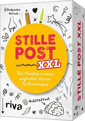 Produktbild: Stille Post XXL: Der Klassiker in einer originellen Version für Erwachsene. Für mehr Unterhaltung, Spaß und Kreativität auf Spieleabenden, Partys. Das perfekte Weihnachtsgeschenk