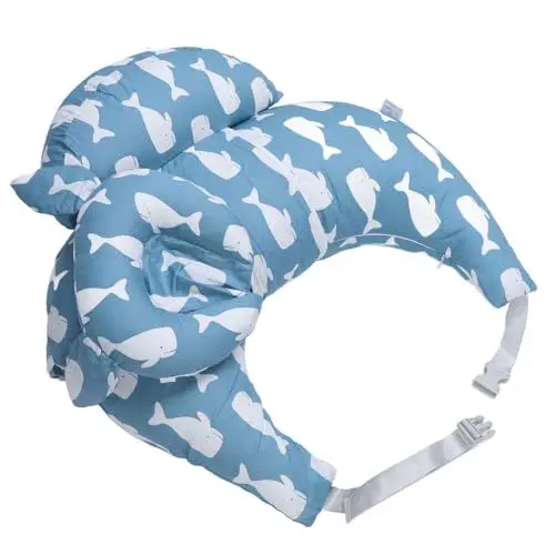 Produktbild: Stillkissen, Hautfreundliche Baumwolle, Verstellbare Weiche Stillkissen für Schlafzimmer (Blue)