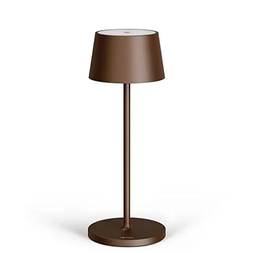 Produktbild: Stilosa Tischlampe Kabellos - Led Tischleuchte - Akku Kabellose Dimmbar Lampe mit Touch - Table Lamp Aufladbar Usb C - Akku-tischleuchte Outdoor - Bronzefarbe