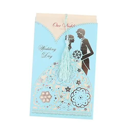 Produktbild: STOBAZA Hochzeitsdekoration 10 Stück Hohle Hochzeitseinladungen Braut-set Hochzeitskarten Für Die Hochzeitsfeier