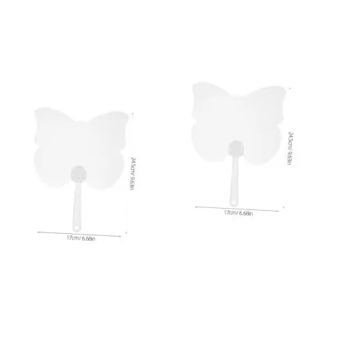 Produktbild: STOBAZA 16 STK Runder Fächer Salon-Fans Handfächer Masse Sublimationspaddelfächer Tragbare Salonventilatoren Leerer Malfächer Leere Fans Selber Machen Sommer-handventilator Plastik