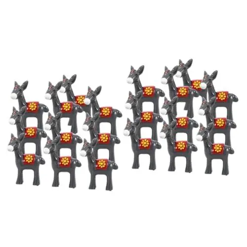 Produktbild: STOBAZA 20 STK Kleiner Esel der Mikrolandschaft Miniatur-Esel-Handwerk Tierfiguren Esel-Ornament lustige gartendeko Tierische Figurine Tiere Cartoon-Statue Garten Eselfiguren Schmuck Harz