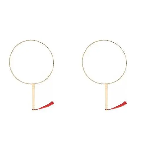 Produktbild: STOBAZA 2St Fan von Kunstmalerei runde Handfächer Tragbarer Handheld-Fans Alter chinesischer fächer kreatives gestalten malerzubehör DIY-Fan Lüfter DIY handgemachter Malfächer