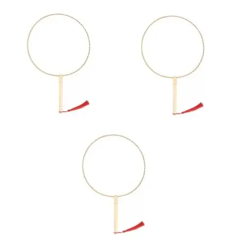 Produktbild: STOBAZA 3St DIY handgemachter Malfächer runde Handfächer leistungsstarker Handventilator Tragbarer Handventilator kreatives gestalten malerzubehör Fan von Kunstmalerei Malfan für Kinder