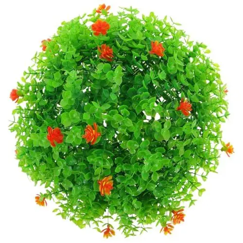 Produktbild: STOBAZA 3st Dekorative Grasbälle Für Den Garten Topiary-pflanzenkugeln Kunstgrasball Topiary-Kugeln Hängen Kunstpflanzen Planta Künstlich Künstliche Hängende Dekoration Blattball Plastik