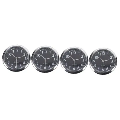 Produktbild: STOBAZA Auto Uhr Digital Kleben 4 Stück Autozeigeruhren Für Boote Bootsuhren Autofahrräder Miniuhren Digitaluhren Auto Armaturenbrettuhren Autouhren Dashcams Für Autos Armaturenbrett Auto Auto