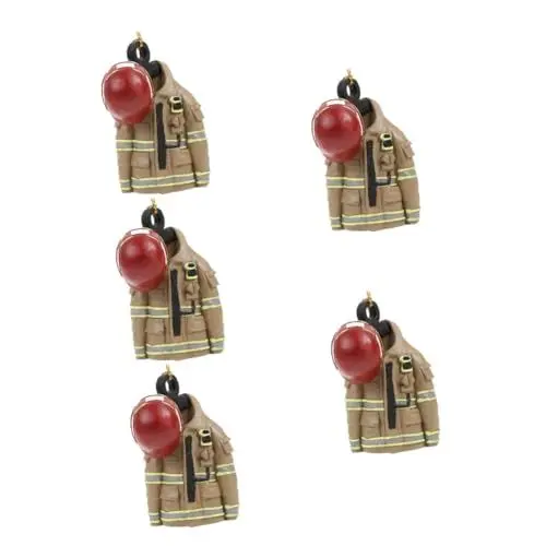 Produktbild: STOBAZA 5st Kreative Feuerwehrbekleidung Feuerwehr Dekorationen Der Feuerwehr Feuer Einheitliche Ornamente Dekoration Der Feuerwehrkleidung Kreativer Baumschmuck Harz