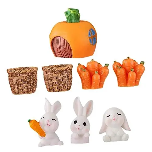 Produktbild: STOBAZA Osterdekorationen Für Jungen Und Mädchen Dekorationen 8 Stück Miniatur-hasenstatue