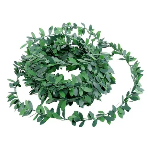 Produktbild: STOBAZA 7,5/295 Inch Künstliche Blumenreben Seidenkranz Grüne Blätter Grün Gefälschte Efeuranken Hochzeit Wand Handwerk | Künstliche Eukalyptus Girlande