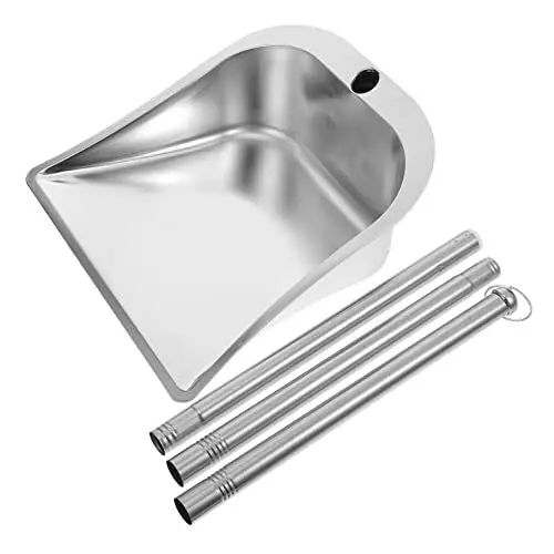 Produktbild: STOBAZA Müllschaufel Müll Edelstahl Küchenreinigungsschaufel Schlafzimmer Müllschaufel Komfortabler Griff Für Einfache Verwendung